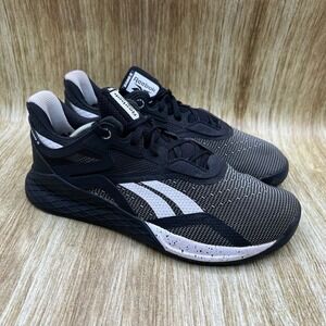 Reebok Nano X Women's Size 8.5 Shoes Black White Athletic Workout Sneakers